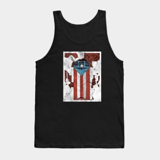 Puerto Rican Flag Door San Juan Puerto Rico Tank Top